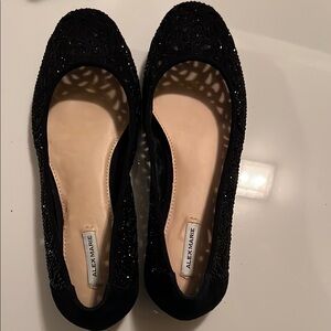 Alex Marie Black Flats Classic Elegant Design